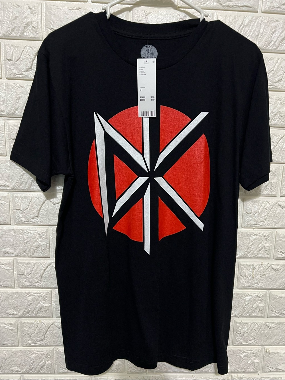 Men's Dead Kennedy’s Black Short Sleeve Tee with Red Circle Graphic